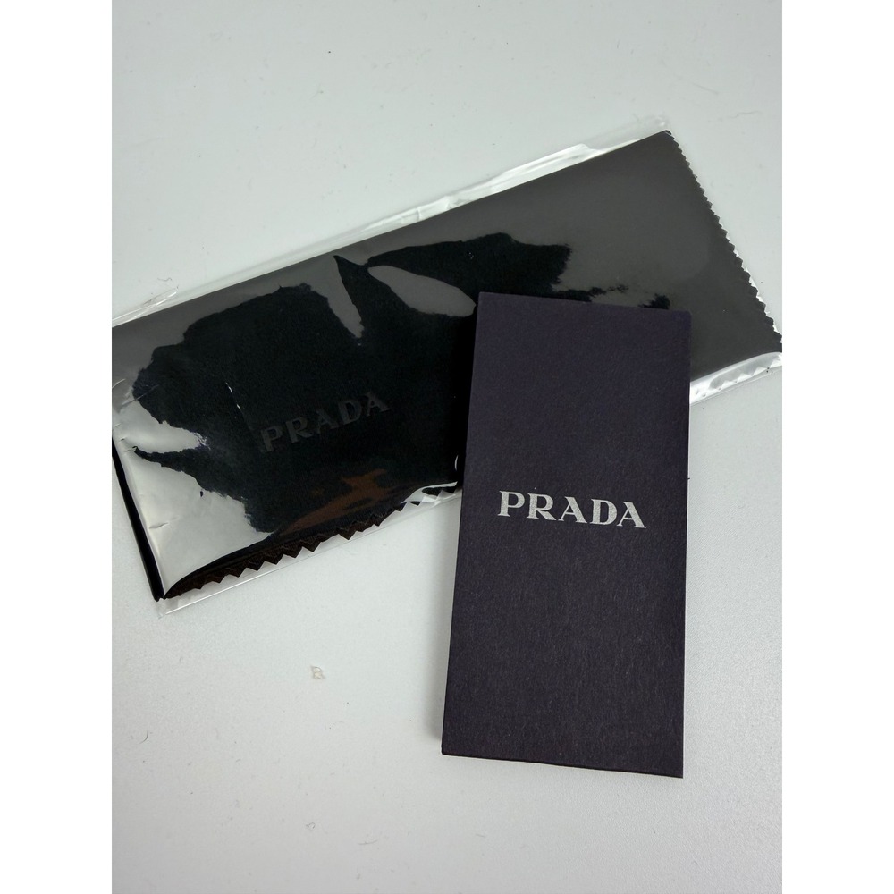 Prada SPR 21U Butterfly Sunglasses Cream Gold Rimless Made in Italy SPR21U - Picture 12 of 17